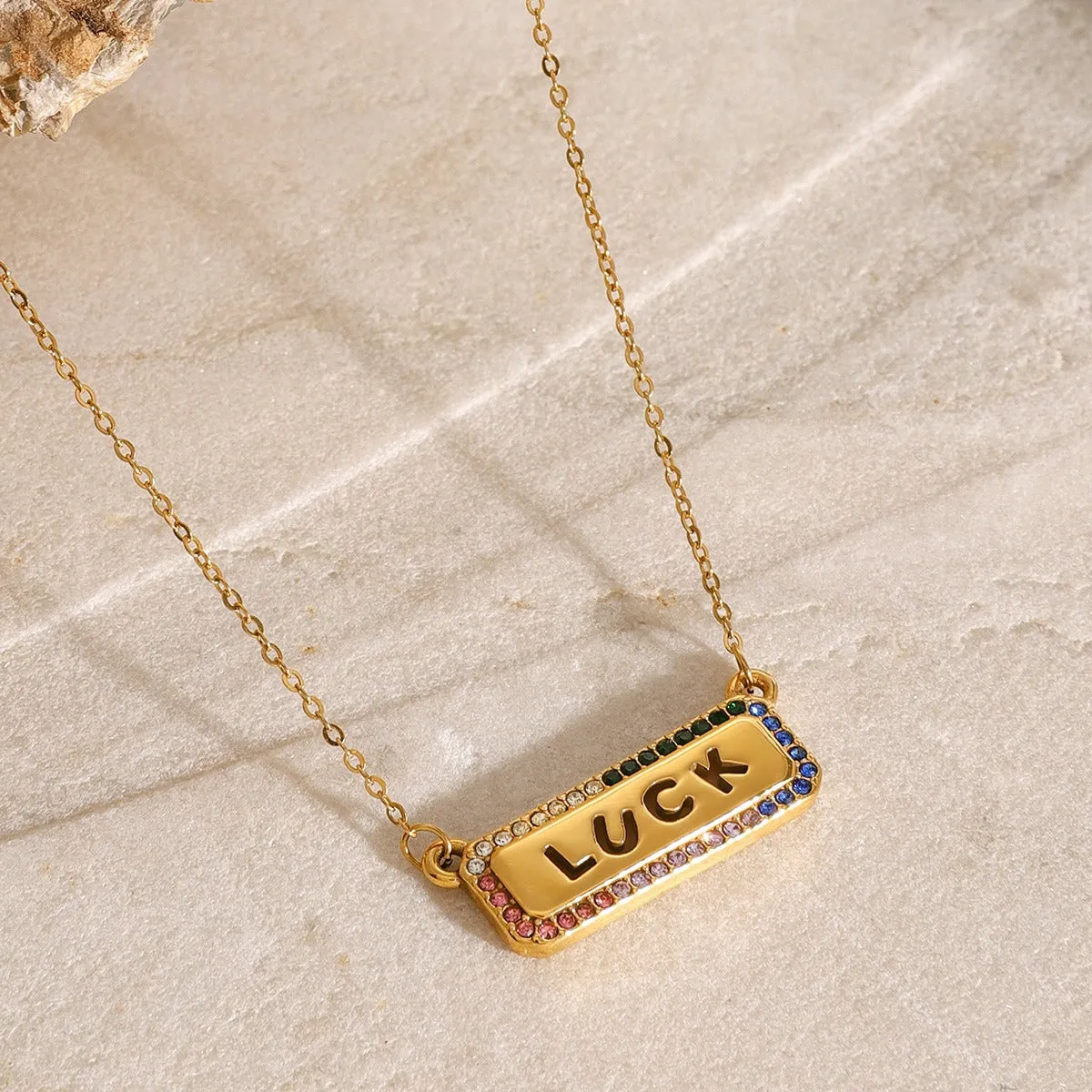 18K Gold Lucky Necklace - Top Luxe: St. Patrick's Best Gift!