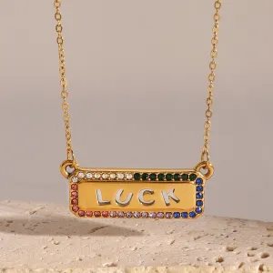 18K Gold Lucky Necklace - Top Luxe: St. Patrick's Best Gift!
