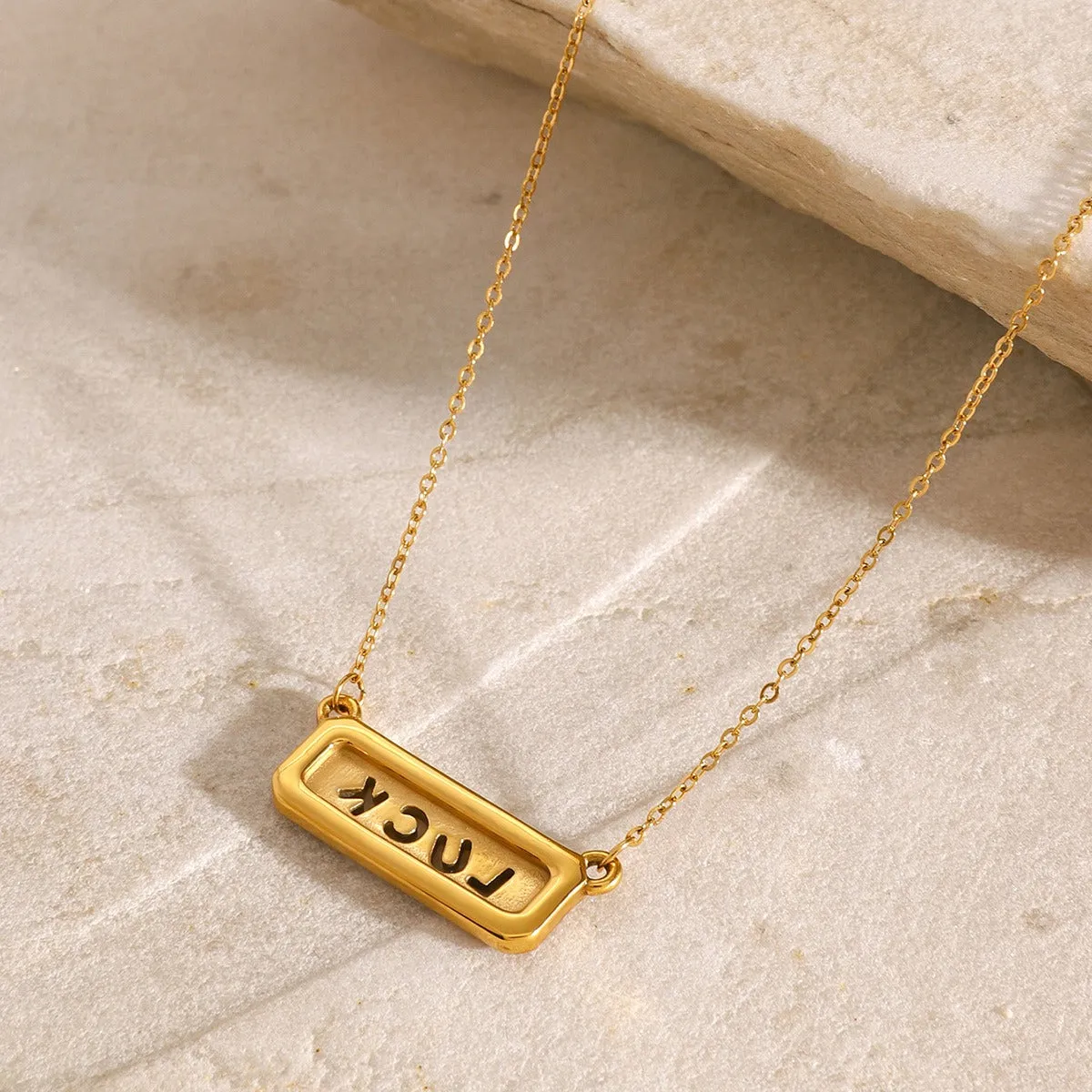 18K Gold Lucky Necklace - Top Luxe: St. Patrick's Best Gift!