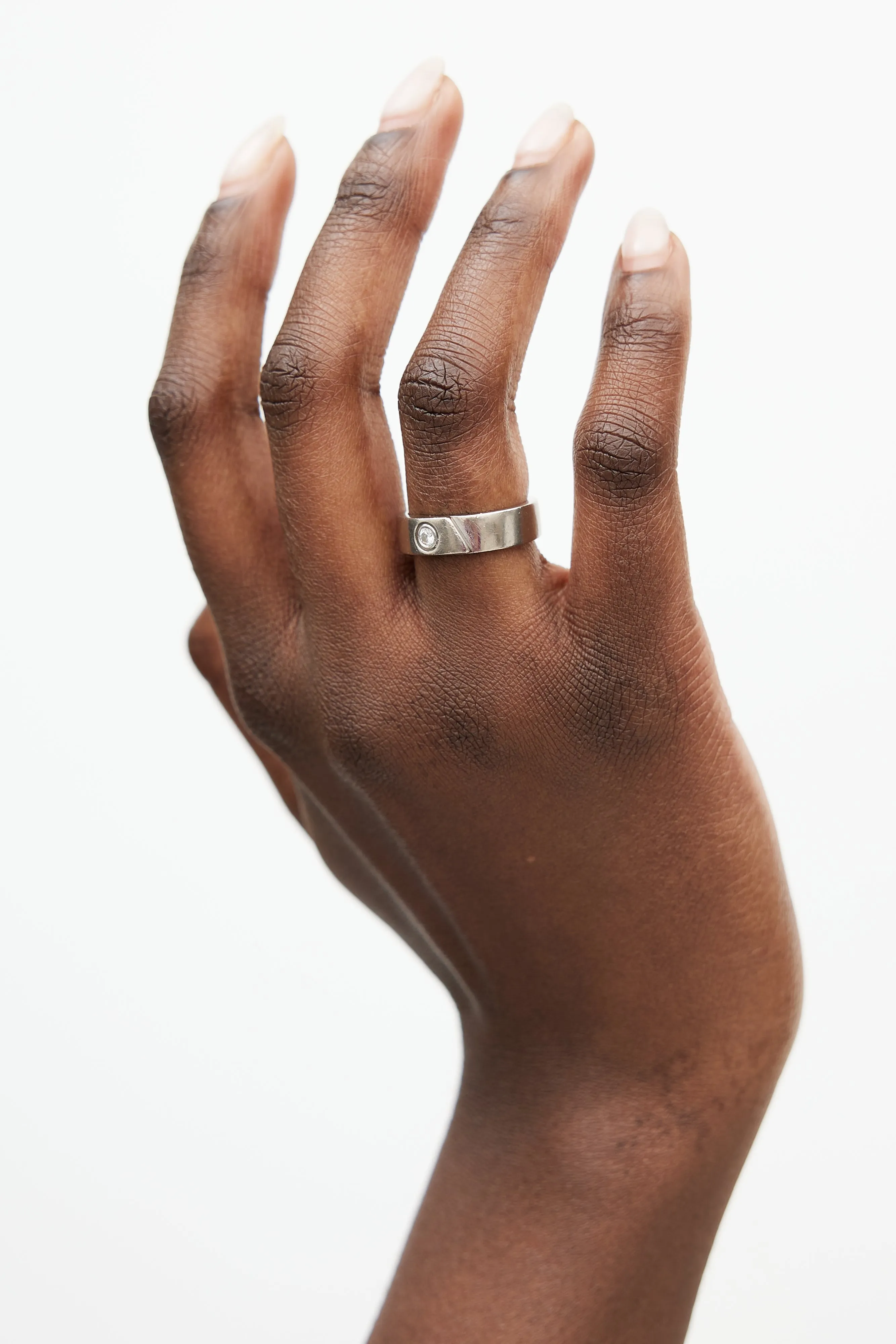 18K White Gold Anniversary Ring