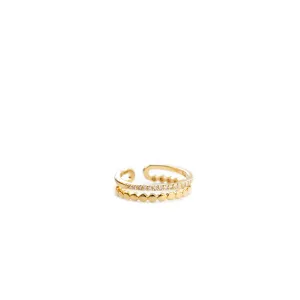 Adjustable Double Band Ring