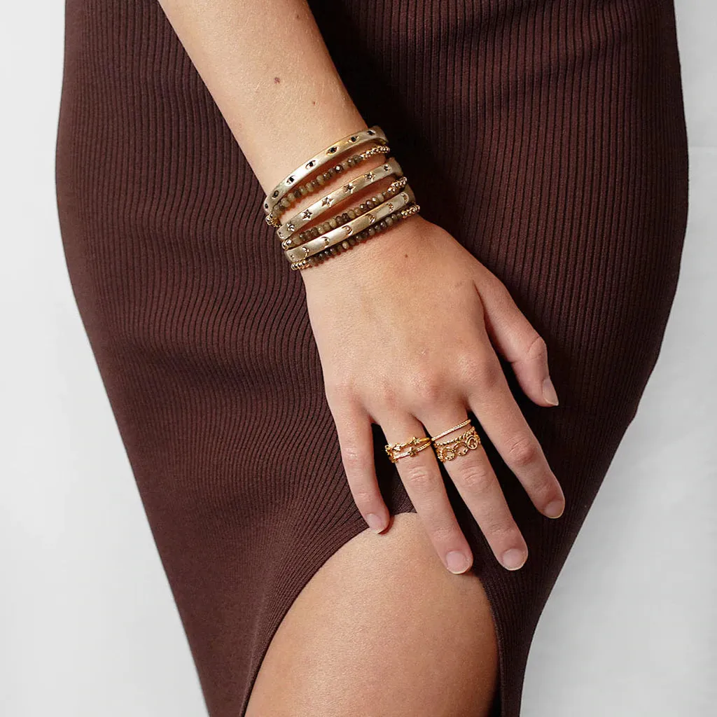 Adjustable Double Band Ring