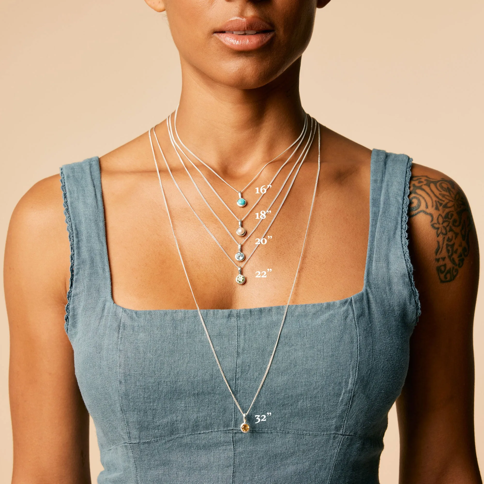 Adjustable Silver Curb Chain