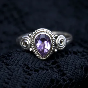 Anand Ring - Silver - Amethyst