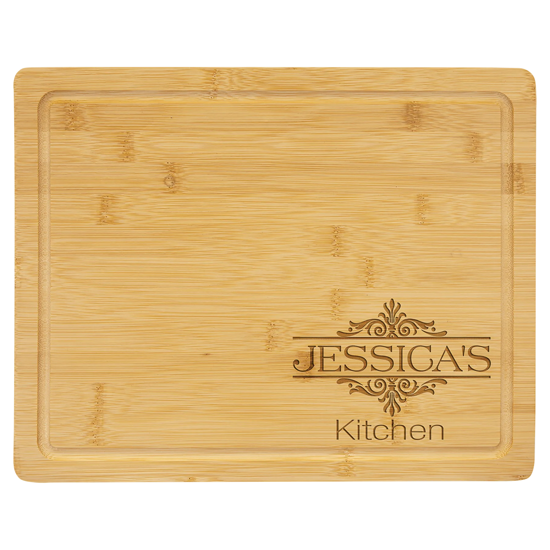 Bamboo Cutting Board with Drip Ring