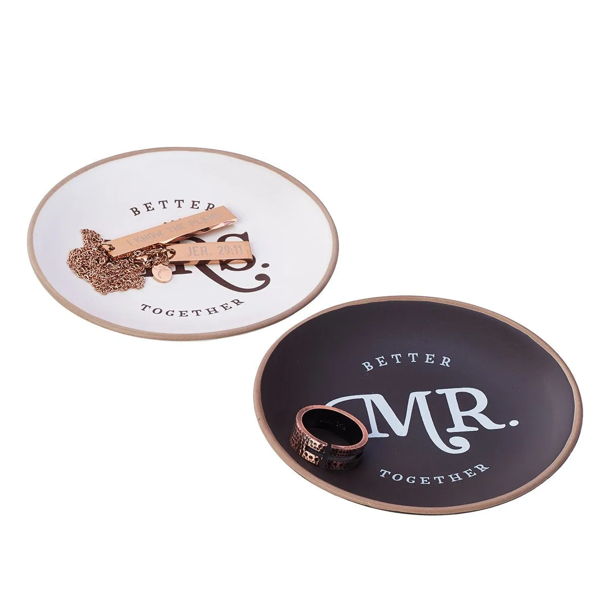 Better Together - Mr. and Mrs. Ring Dishes