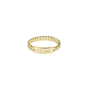 Braided Nameplate Ring