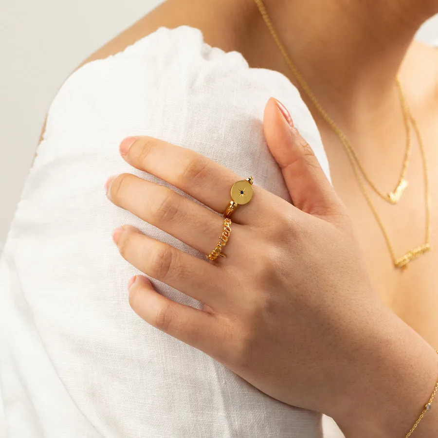Capricorn Gold Ring
