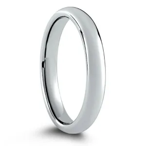 Classic Silver Tungsten Wedding Band (2mm Width)