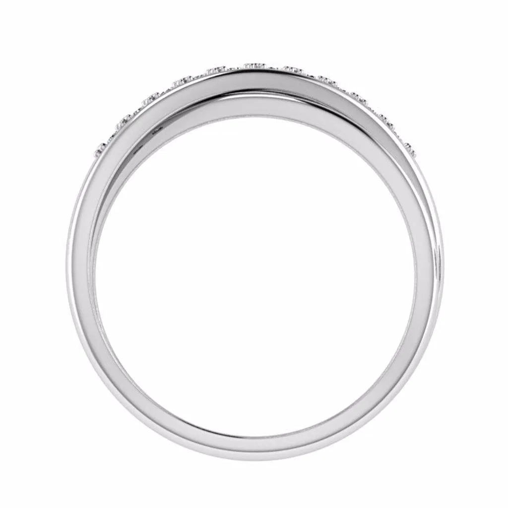 Crossover Diamond Ring 14K Gold