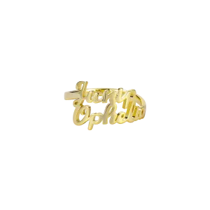 Delicate Script Ring