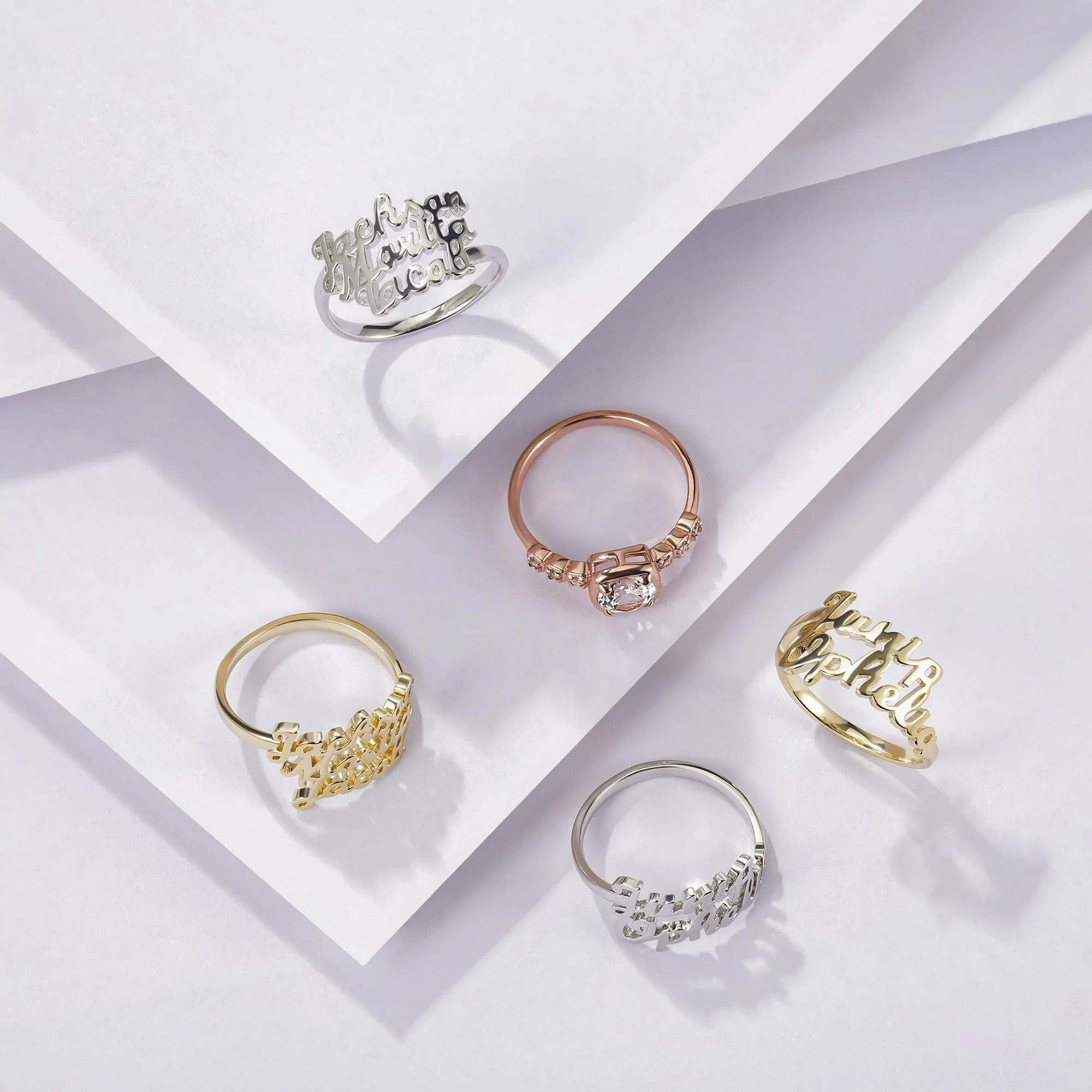 Delicate Script Ring
