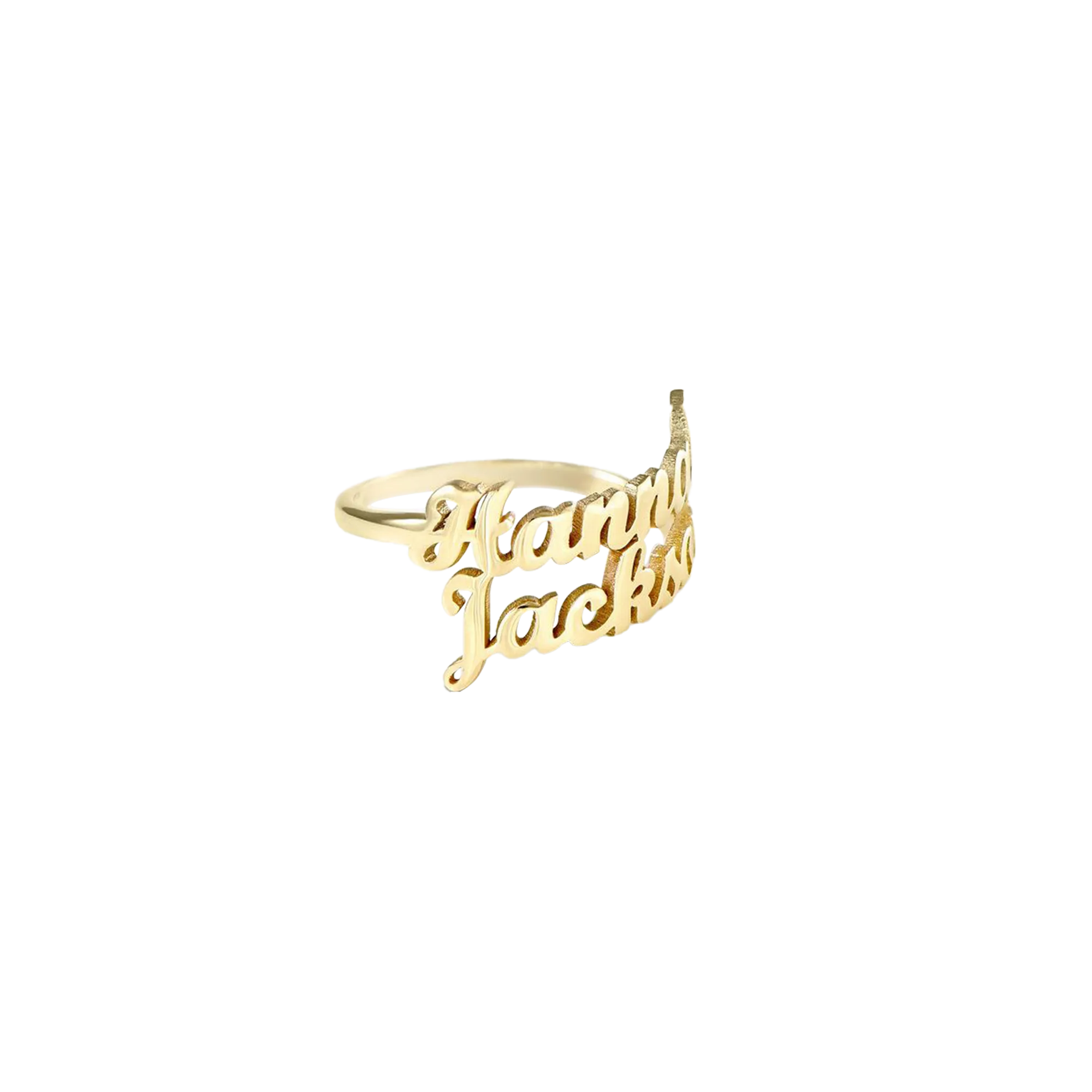 Delicate Script Ring