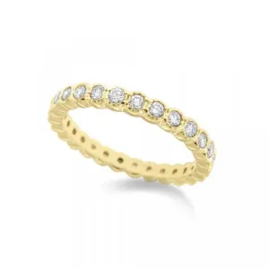 Diamond Bezels Stackable Ring