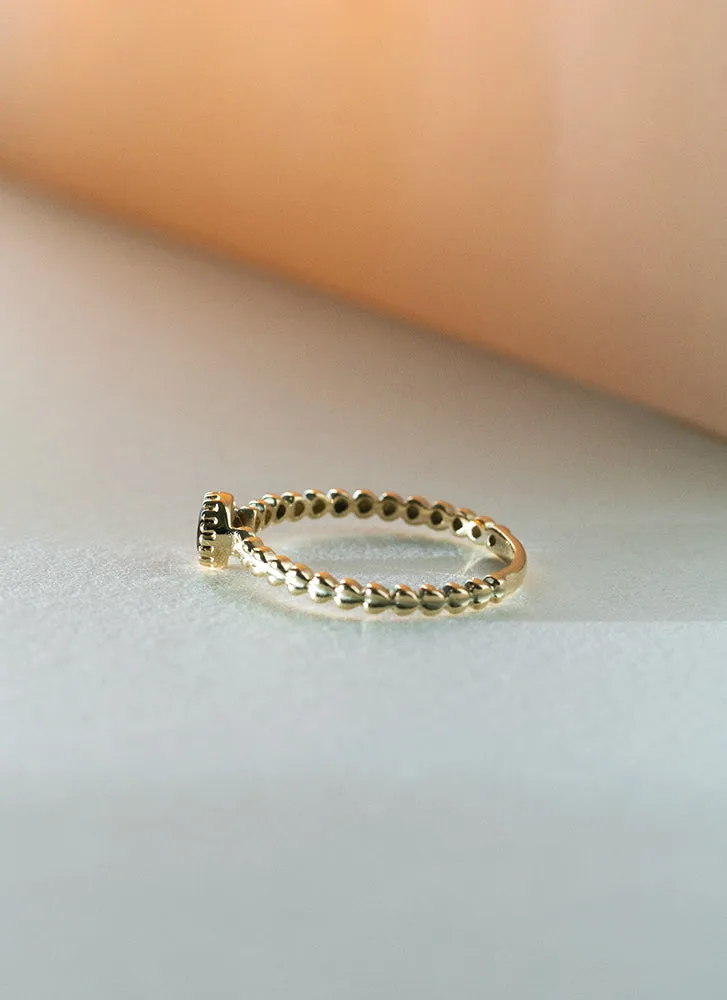 Edie garnet january birthstone ring 14k gold