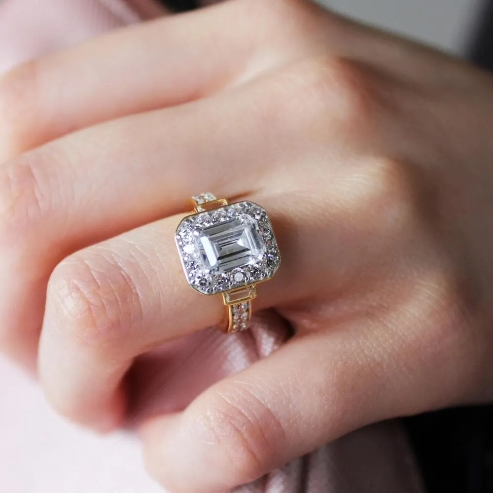 Emerald Cut Antique Ring