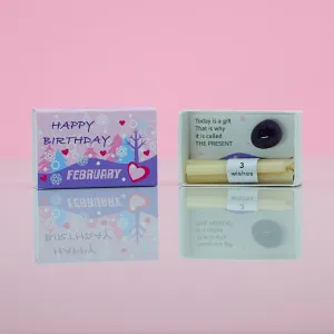 February Amethyst Mindful Birthstone In A Matchbox