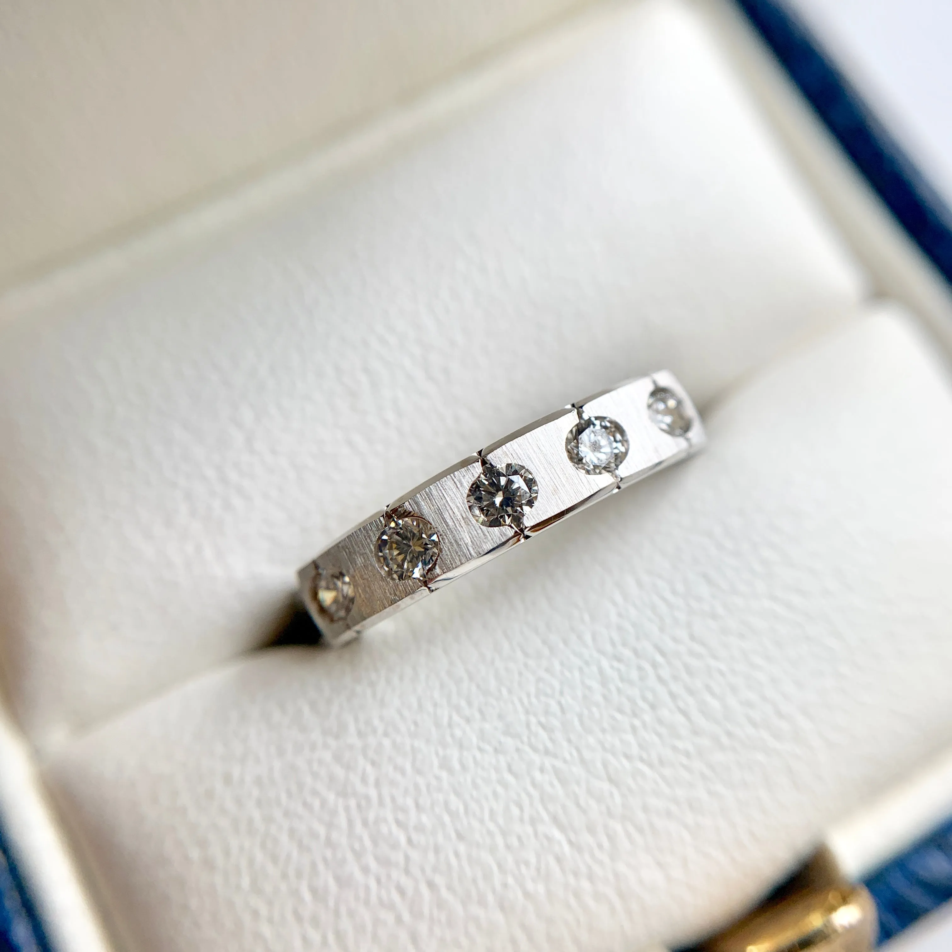 Five Diamond Satin Ring
