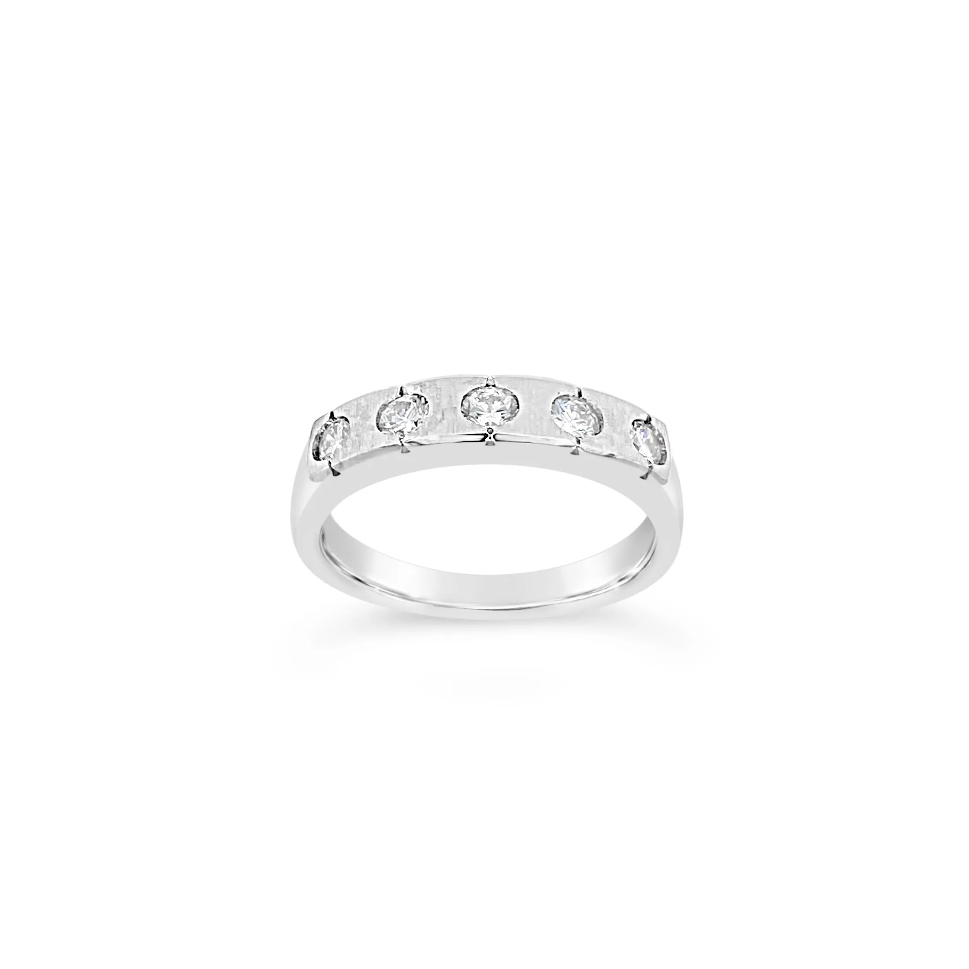 Five Diamond Satin Ring