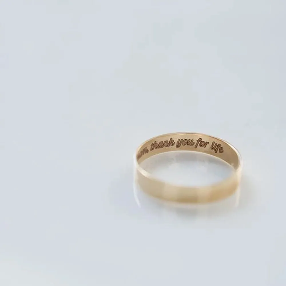 legacy ring - 10k yellow gold, engravable