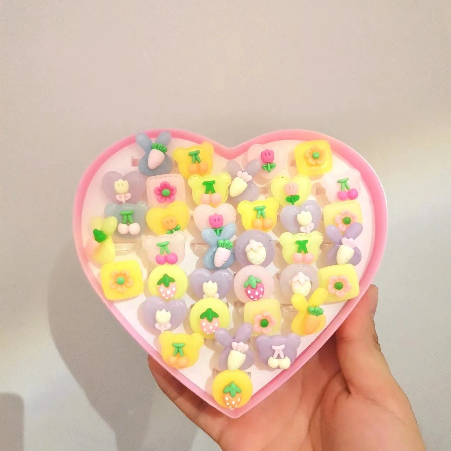 Lovely Princess Girl Gift Resin Ring