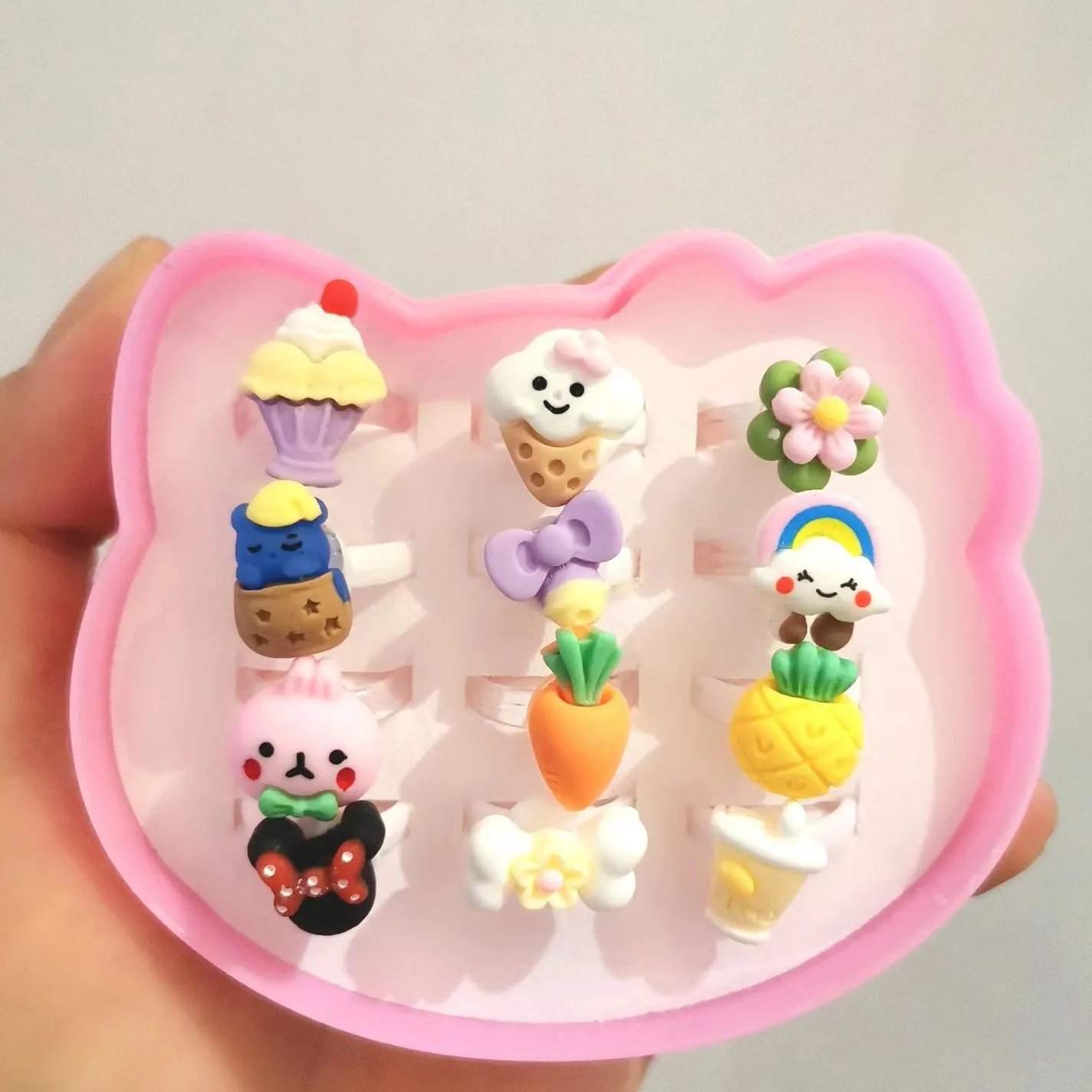 Lovely Princess Girl Gift Resin Ring