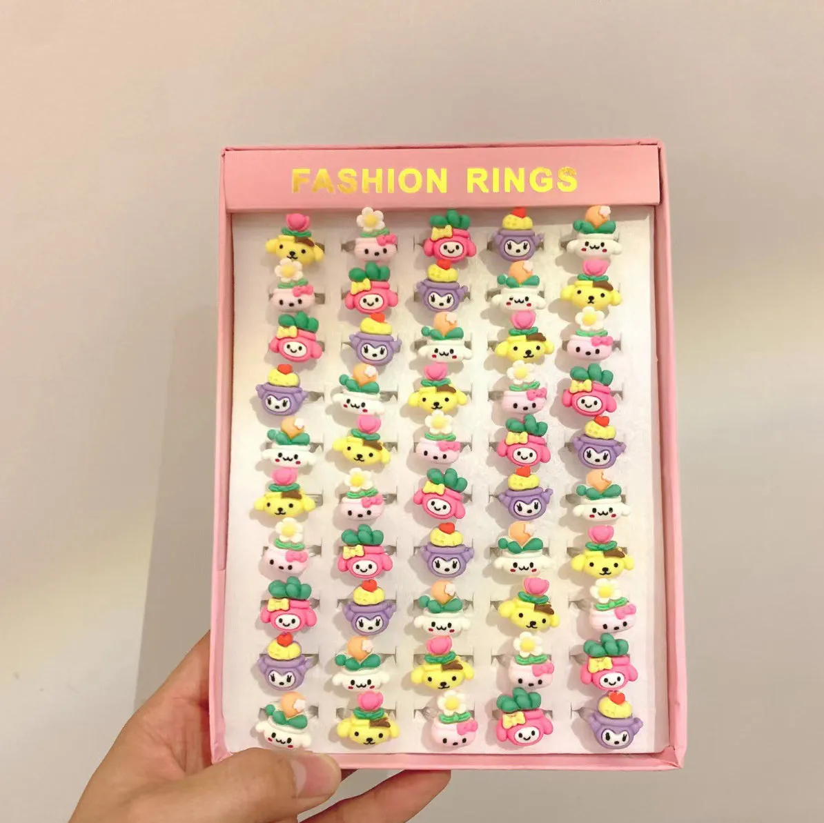 Lovely Princess Girl Gift Resin Ring