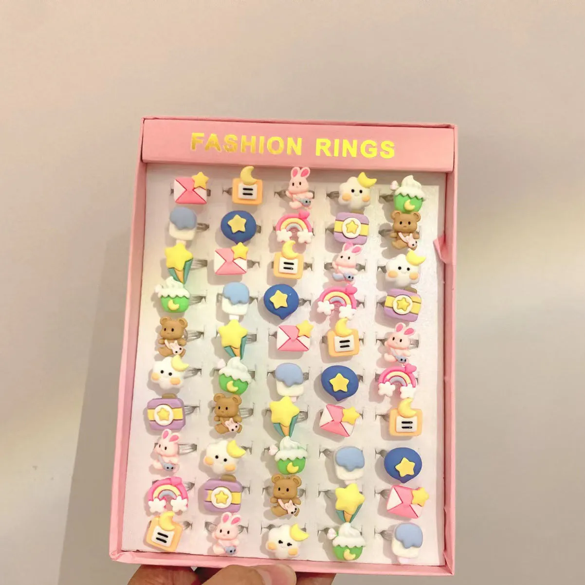 Lovely Princess Girl Gift Resin Ring