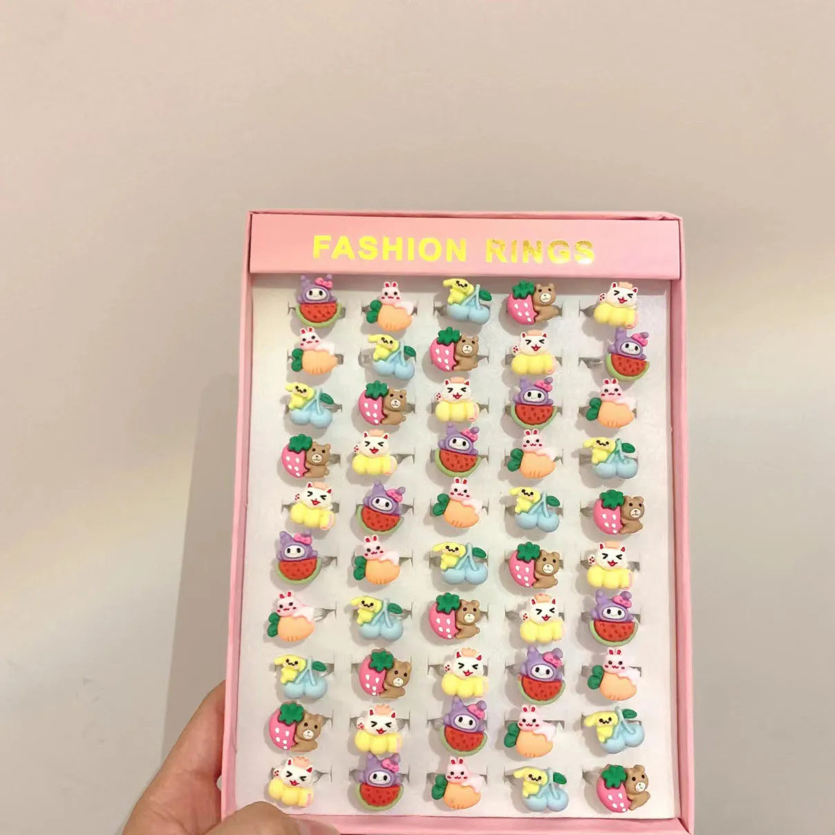 Lovely Princess Girl Gift Resin Ring
