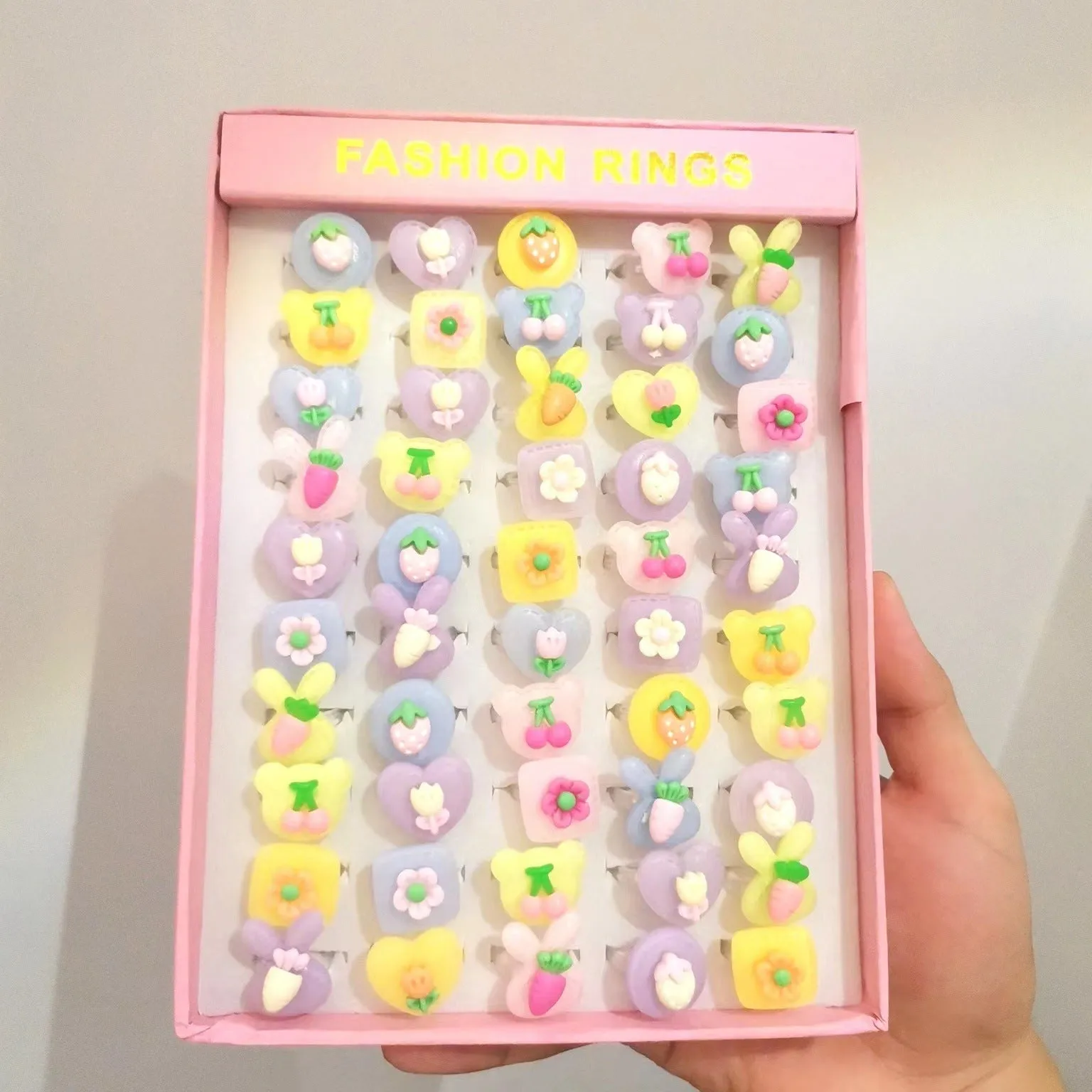 Lovely Princess Girl Gift Resin Ring