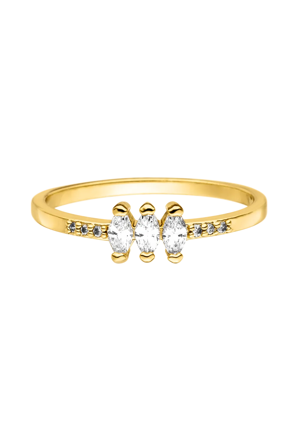 Marquise Ring 18K Gold Plated