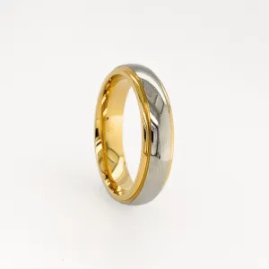Mens Two-tone 5mm Wedding Ring