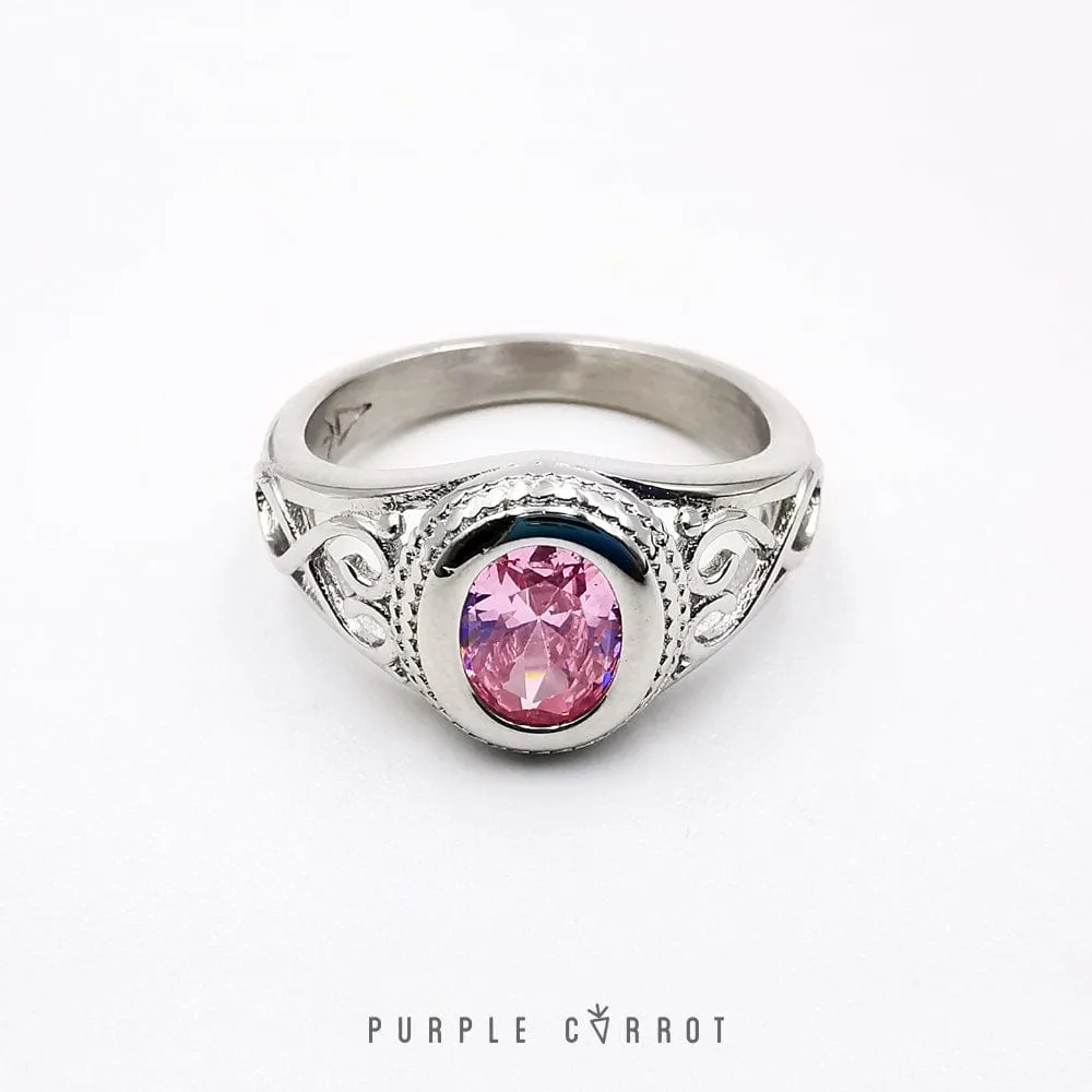 Nicole Vintage Oval Stone Ring