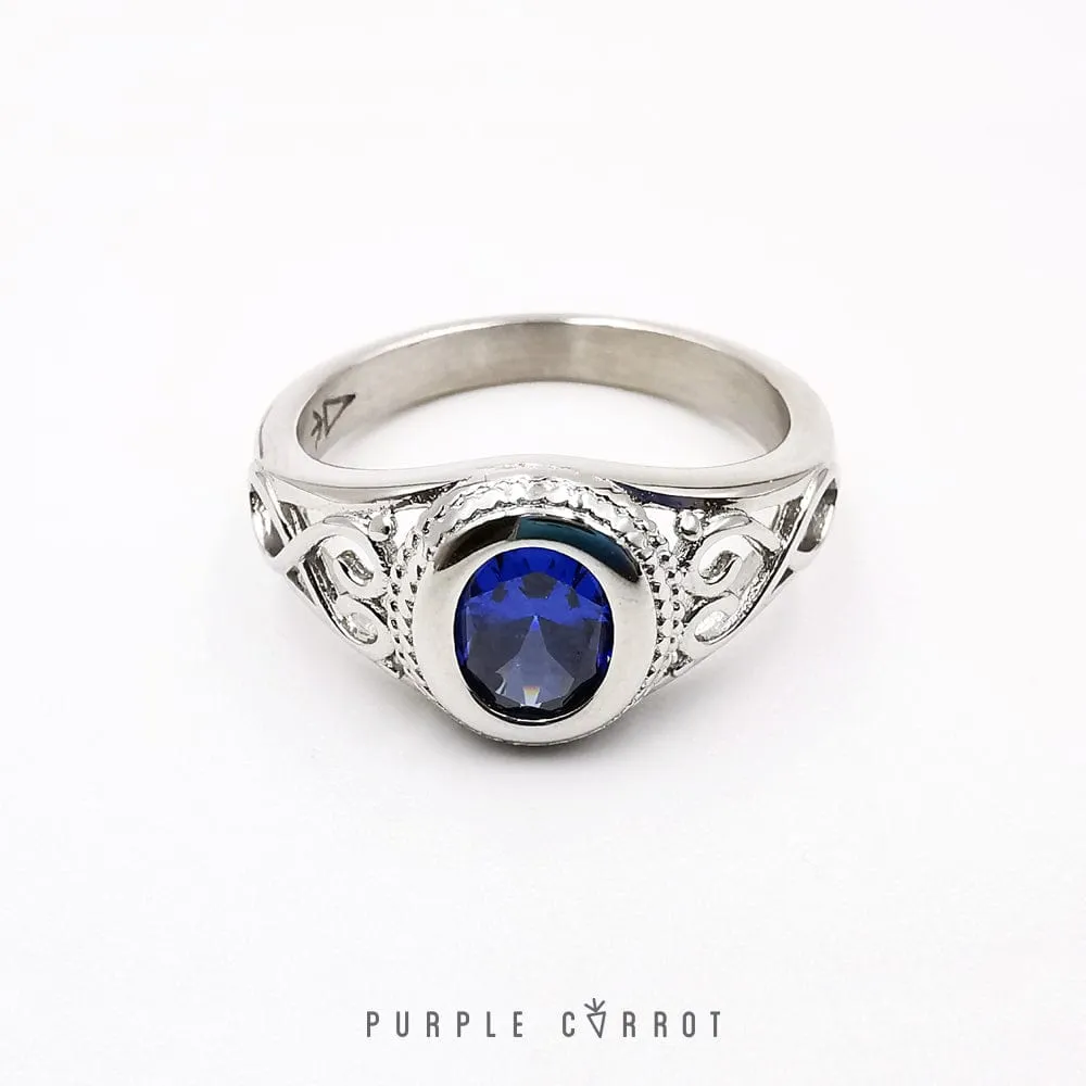 Nicole Vintage Oval Stone Ring