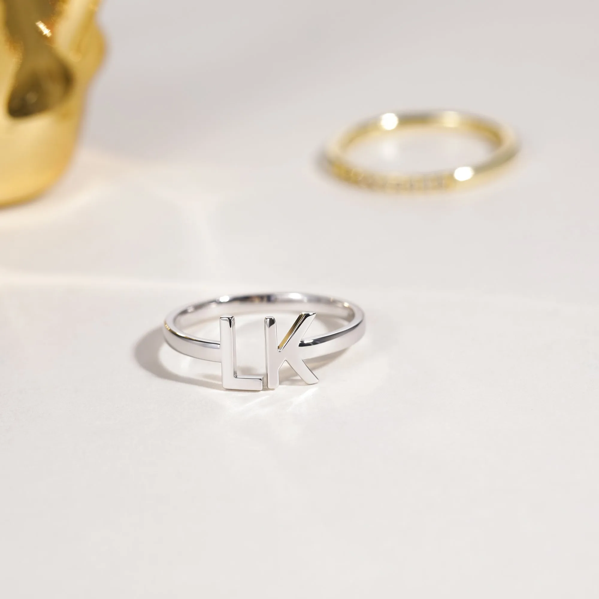 Open Initial Memorial Ring