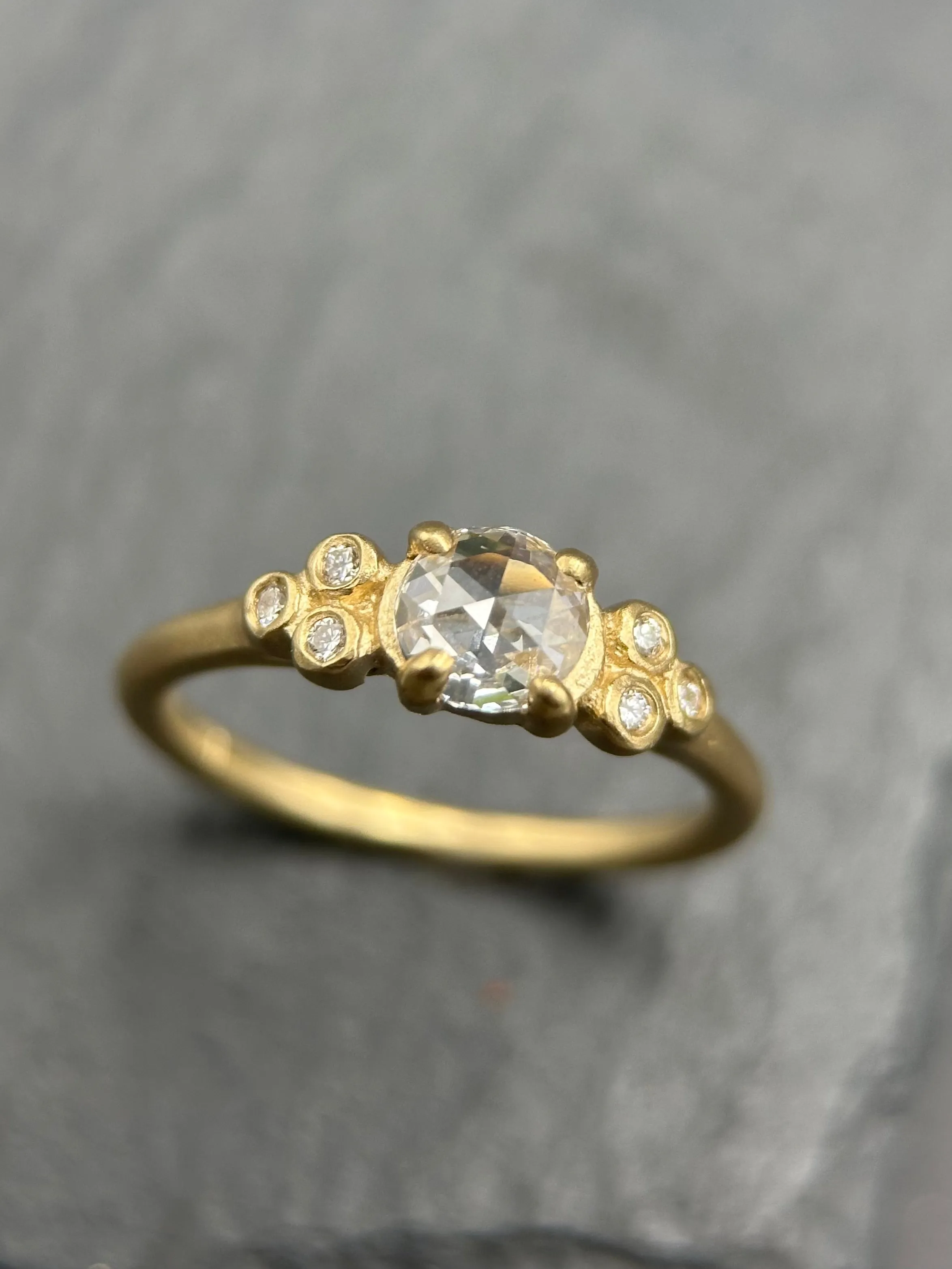 Rose Cut Diamond Ring