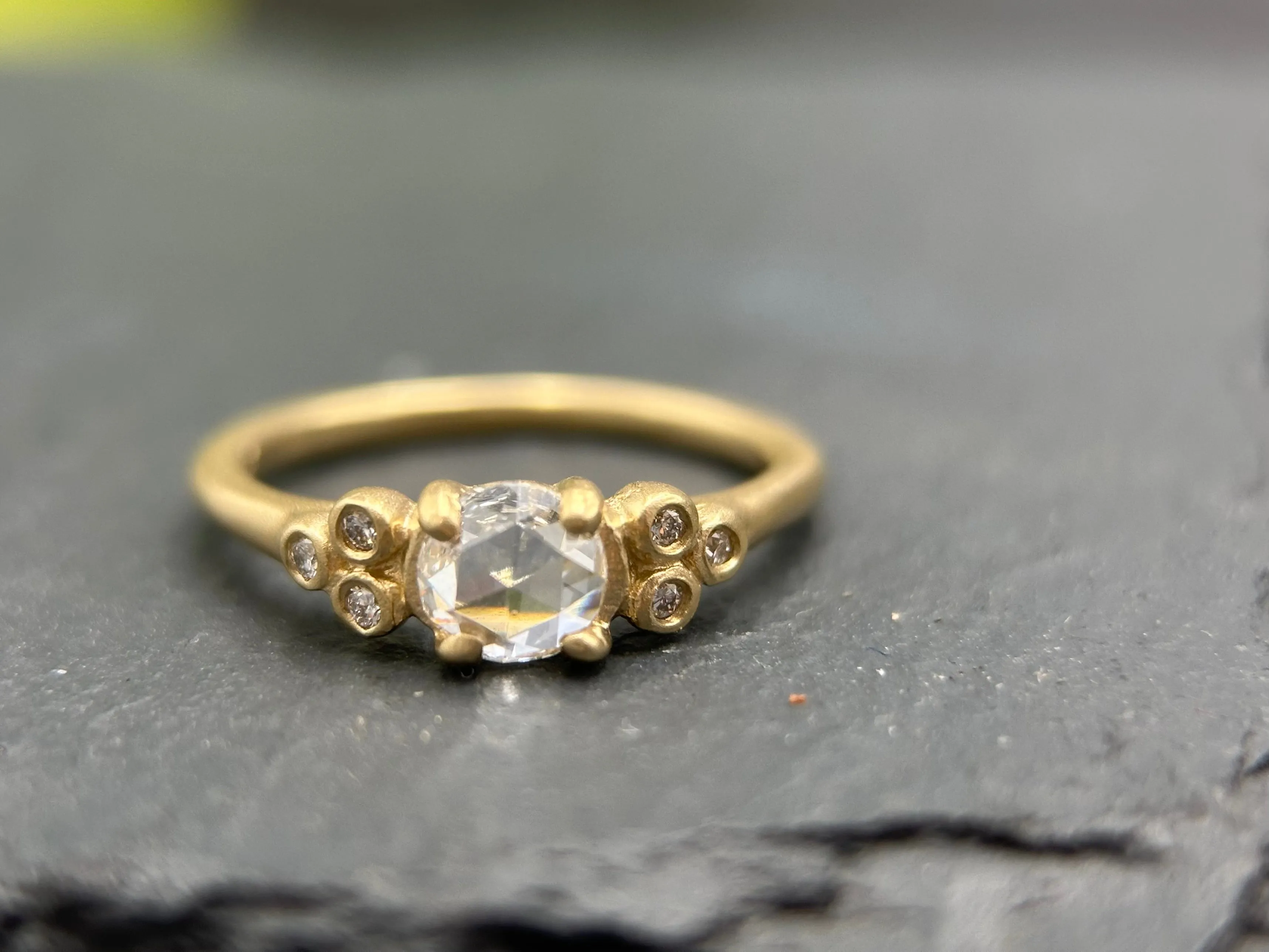 Rose Cut Diamond Ring