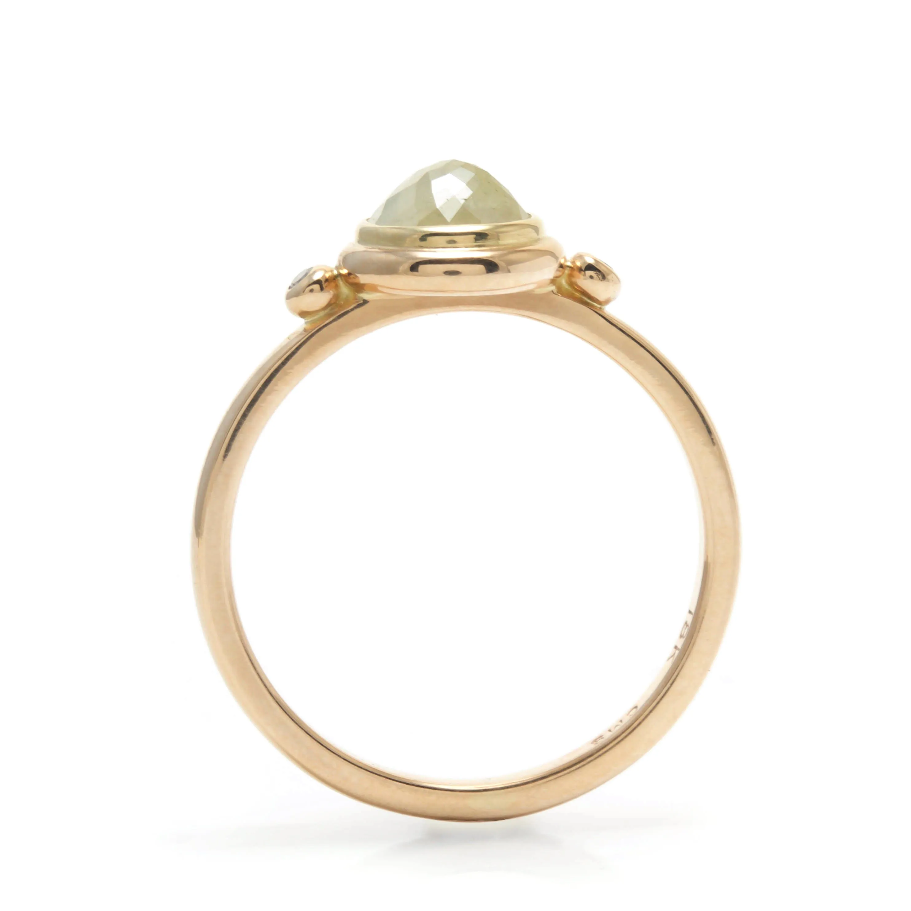 Rose Cut Diamond Stackable Ring