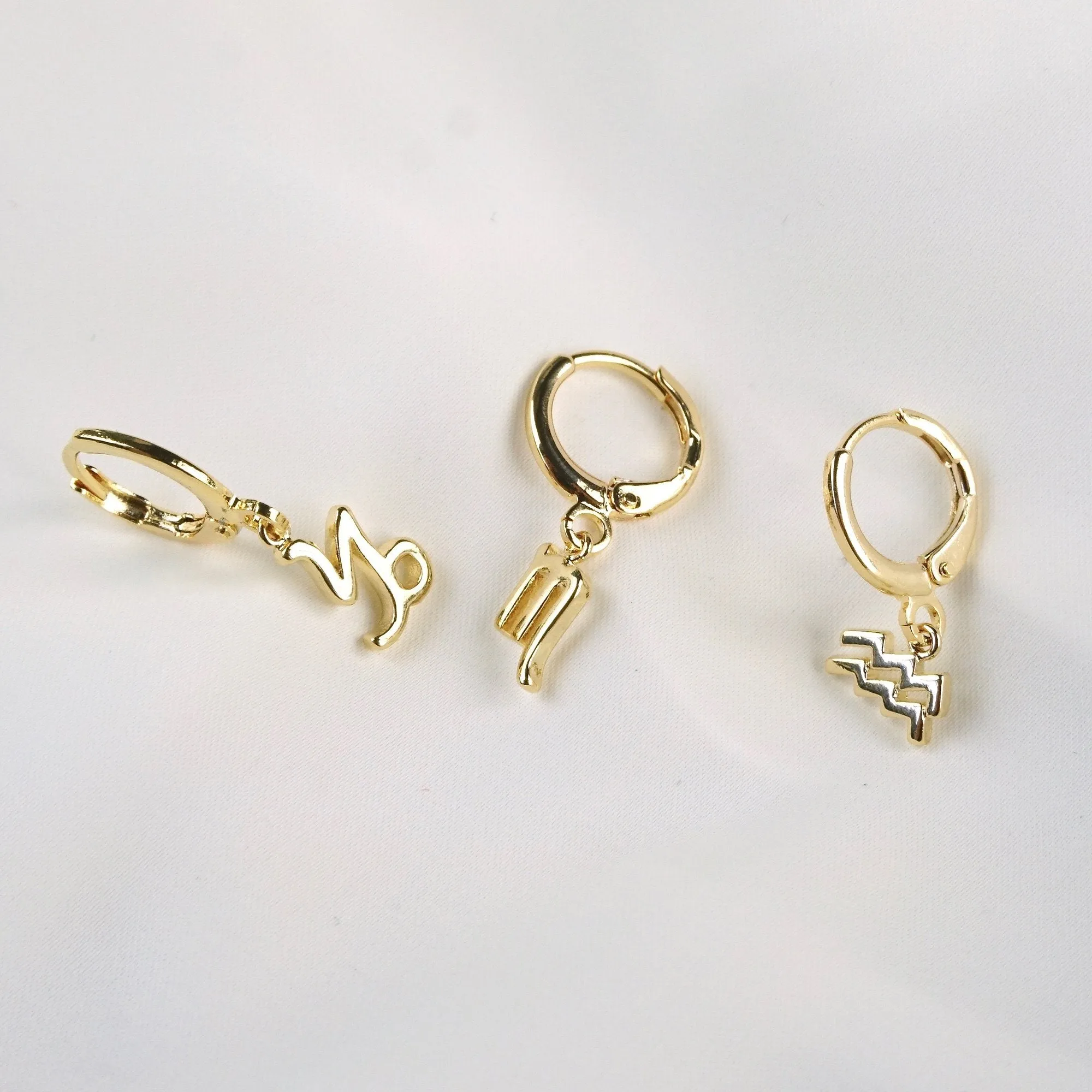 Silver Star Sign Earring