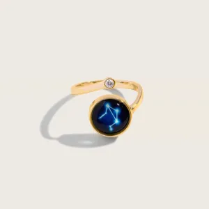 The Astral Cosmic Spiral Ring in Gold