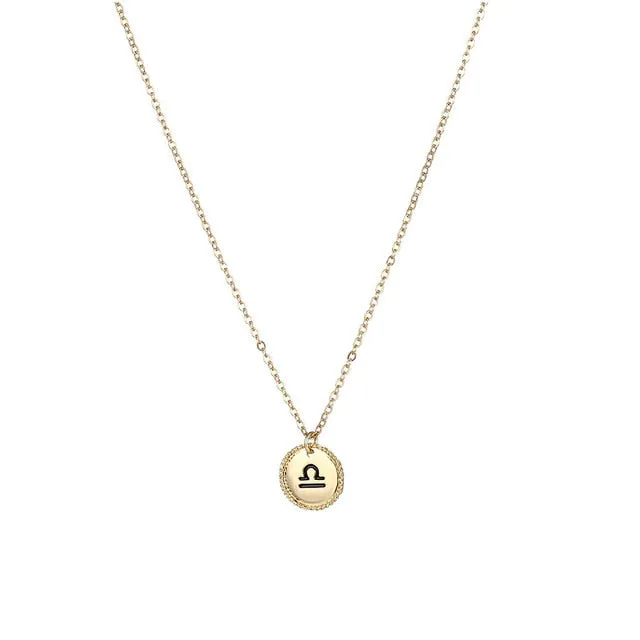 Zodiac Pendant Necklace