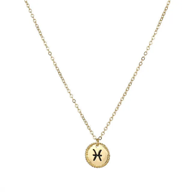 Zodiac Pendant Necklace